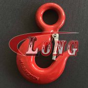 China Carbon Steel Eye Hoist Hook with Latch Supply