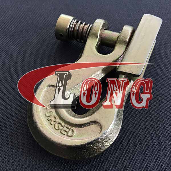 Clevis Grab Hook with Spring Latch