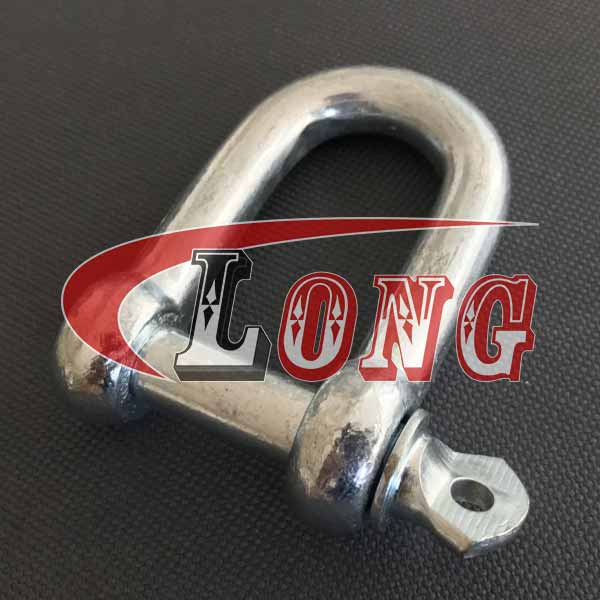 Commercial shackle chain Type, Commercial Dee shackle with screw collar pin