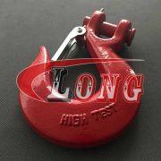 Grade 43 Clevis Slip Hook with Latch, Zinc plated