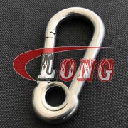 Zinc plated Carbine Snap Hook with Eyelet