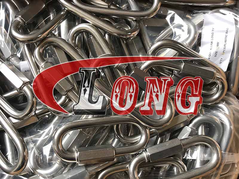Rustfrit stål Lang Quick Link-Kina LG Fremstilling