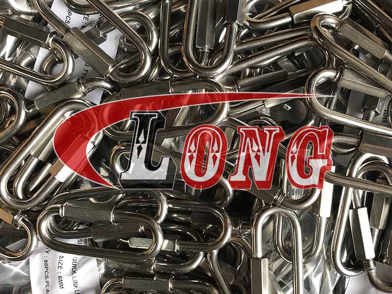 Rustfrit stål Lang Quick Link-Kina LG Fremstilling