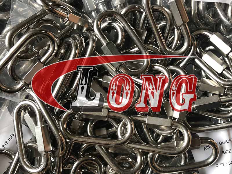 Lien rapide en acier inoxydable - Fabrication LG en Chine