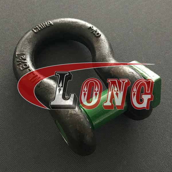 High tensile Trawling Bow Shackle-Self color China,Galvanized Square Head Anchor Shackle