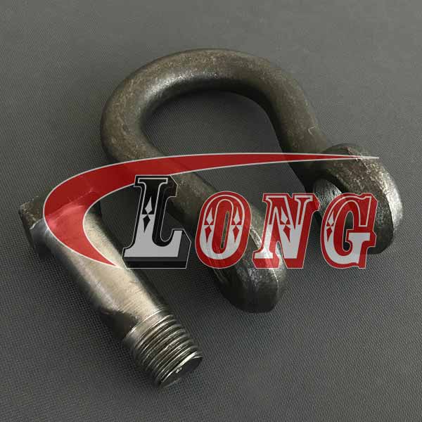 Trawling Bow Shackle-Self color China,Galvanized Square Head Anchor Shackle