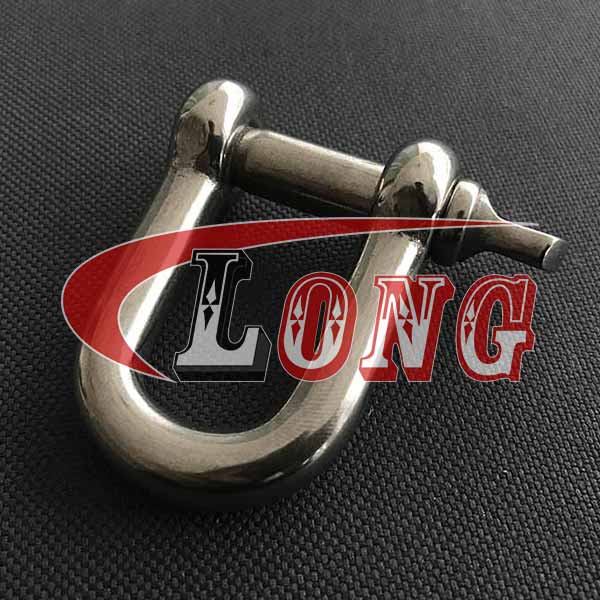China Stainless Steel D Shackle with Screw pin,Typ europejski