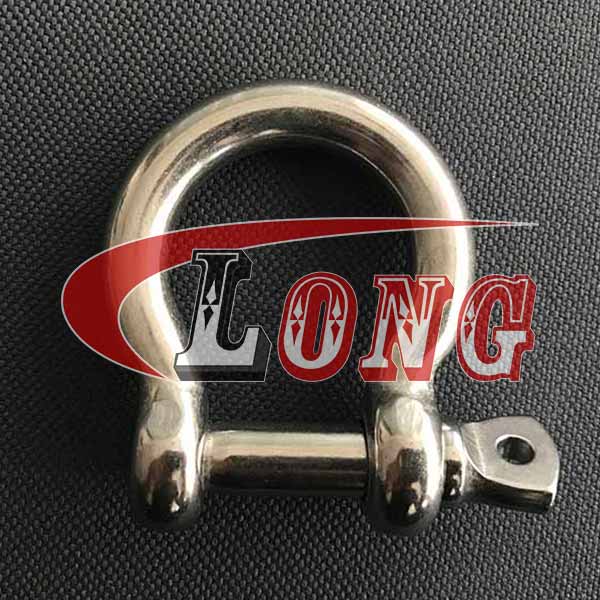 China Stainless Steel Screw Pin Bow Shackle,European Type