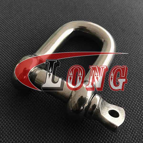 China Stainless Steel Screw Pin D Shackles