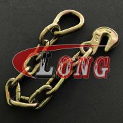 China38”Grab Hook with 18” Chain Anchor Pear Ring