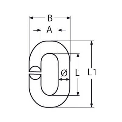 Acier inoxydable Split C Link C Ring-Chine LG Fabrication