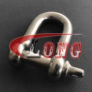 Stainless Steel D Shackle with Screw pin is