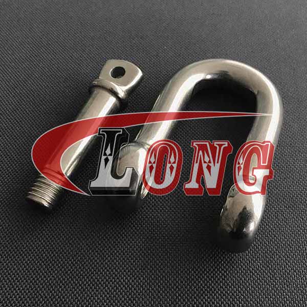 Stainless Steel D Shackle with Screw pin,یورپی قسم