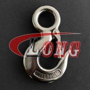 Stainless Steel Eye Type Sling Hook with Safety Catch-China LG™