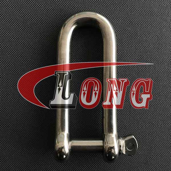 Stainless Steel Long D Shackle with Screw Pin