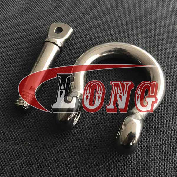 Stainless Steel Screw Pin Bow Shackle,European Type