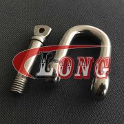 Stainless Steel Screw Pin D Shackle,JIS Type