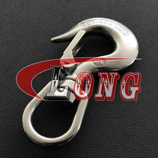 Stainless Steel Swivel Hook with Safety Catch