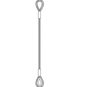 Wire Rope Sling - Single Leg Master Link To Soft Eye/Thimble Eye - China LG  Supply