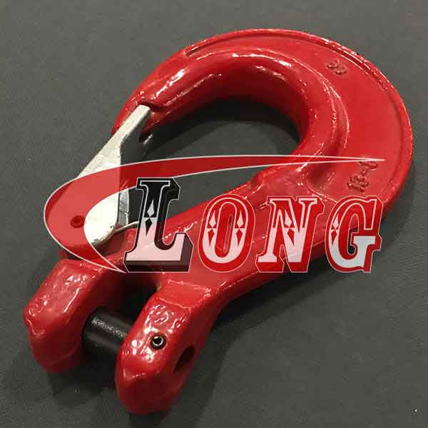 g80-clevis-sling-hook-with-latch-with-flat-spot-China-LG-Supply