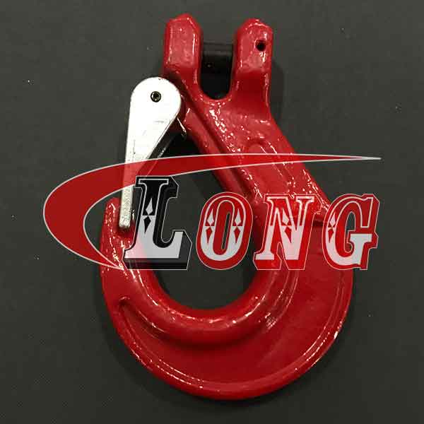 g80-clevis-sling-hook-with-spring-latch-with-flat-spot-China-LG