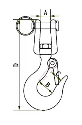 Clevis Swivel Hook with Latch Stainless Steel-China LG™