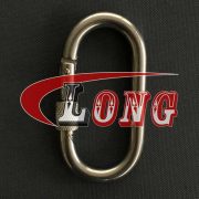 Oval Snap Hook with Screw Nut Stainless Steel-China LG™