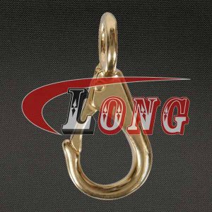 Solid Brass Snap Hook Round Fixed Eye-China LG Supply
