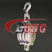 Malleable Iron Shell Block Triple Sheave With Swivel Hook-China LG™