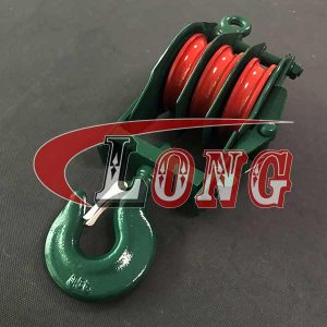 Open Type Pulley Block Triple Sheave With Hook 7113-China LG™