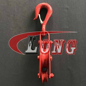 Одинарное колесо с красным шкивом и свободным крючком — Китай LG™