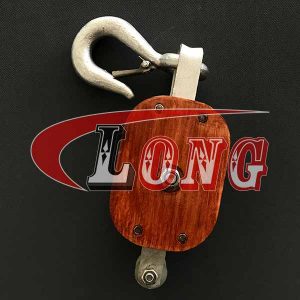 Regular Wood Block With Hook Single Sheave-China LG™