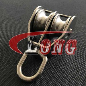 Stainless Steel Double Wheel Swivel Eye Pulleys-China LG™